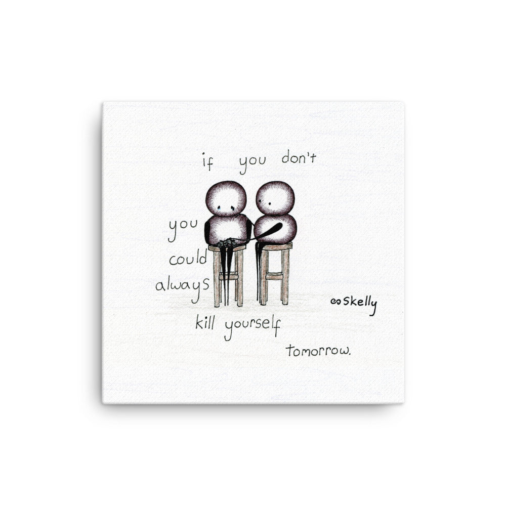 Procrastinate, Premium Canvas Print