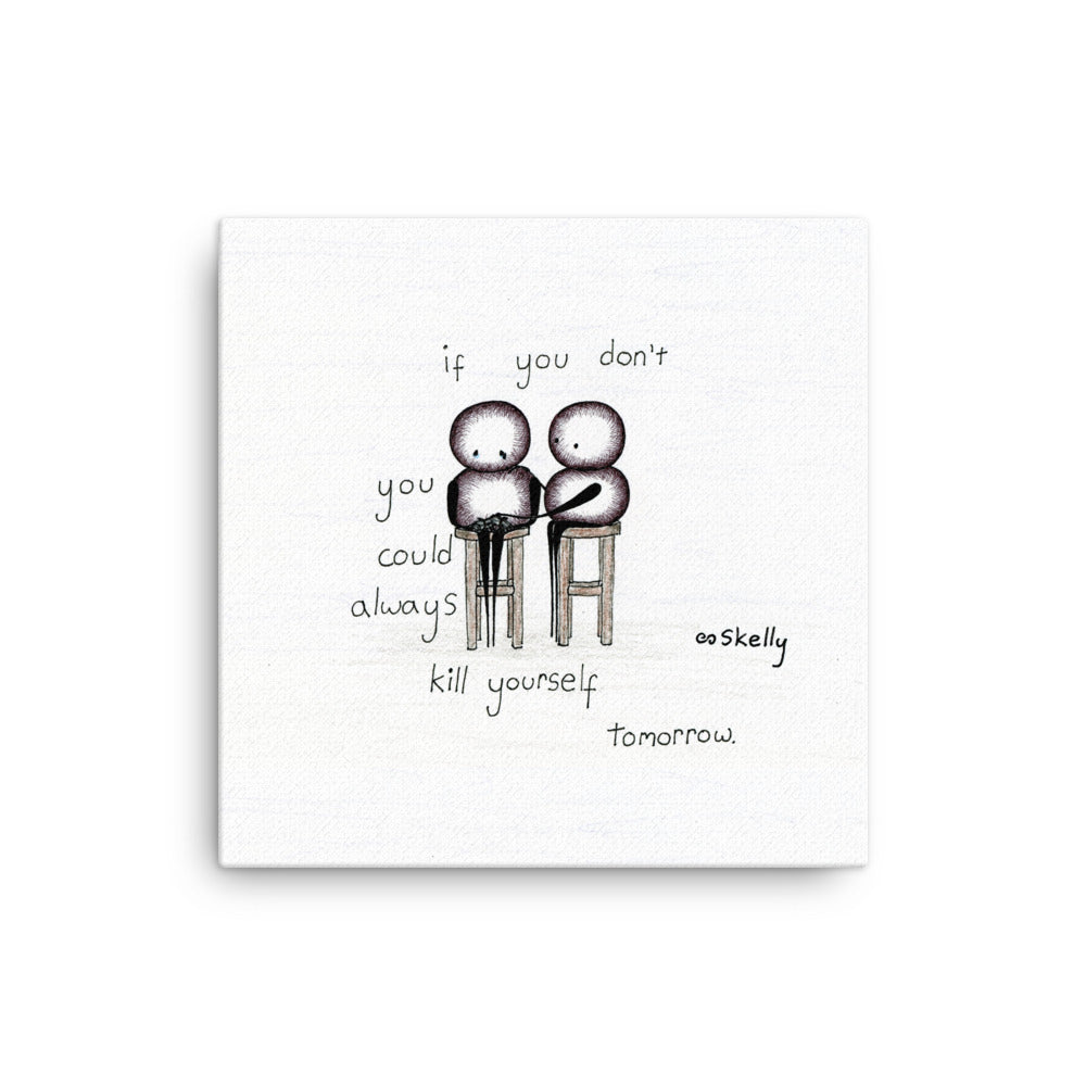 Procrastinate, Premium Canvas Print