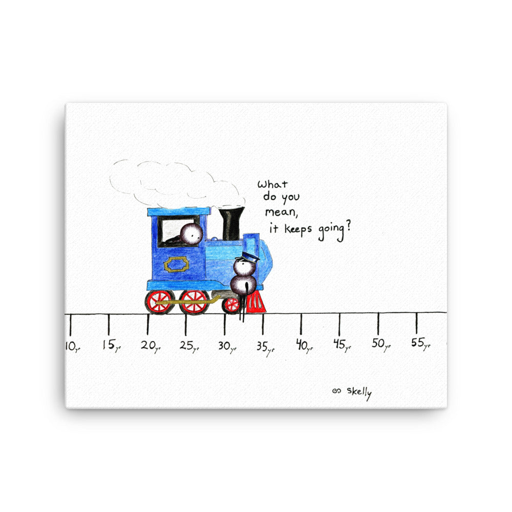 The Train - Premium Canvas Print