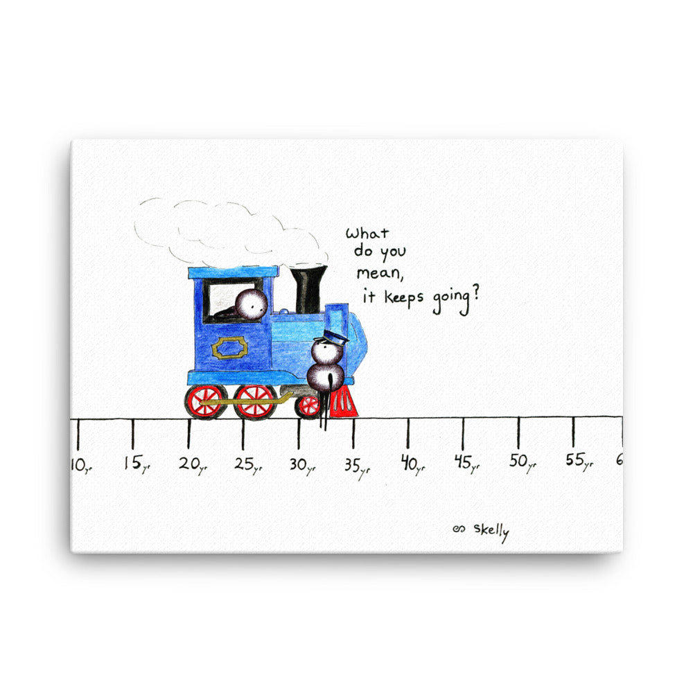 The Train - Premium Canvas Print