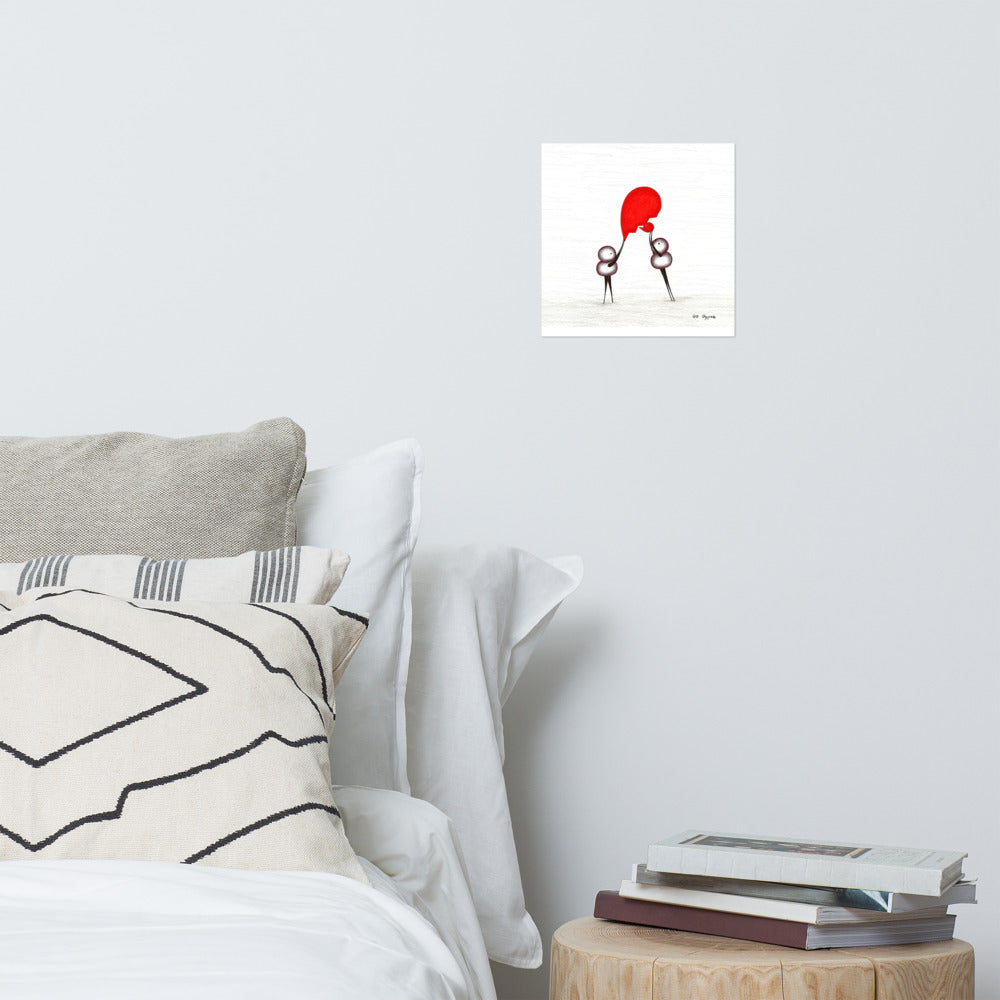Two-Piece Heart - Matte Poster Print