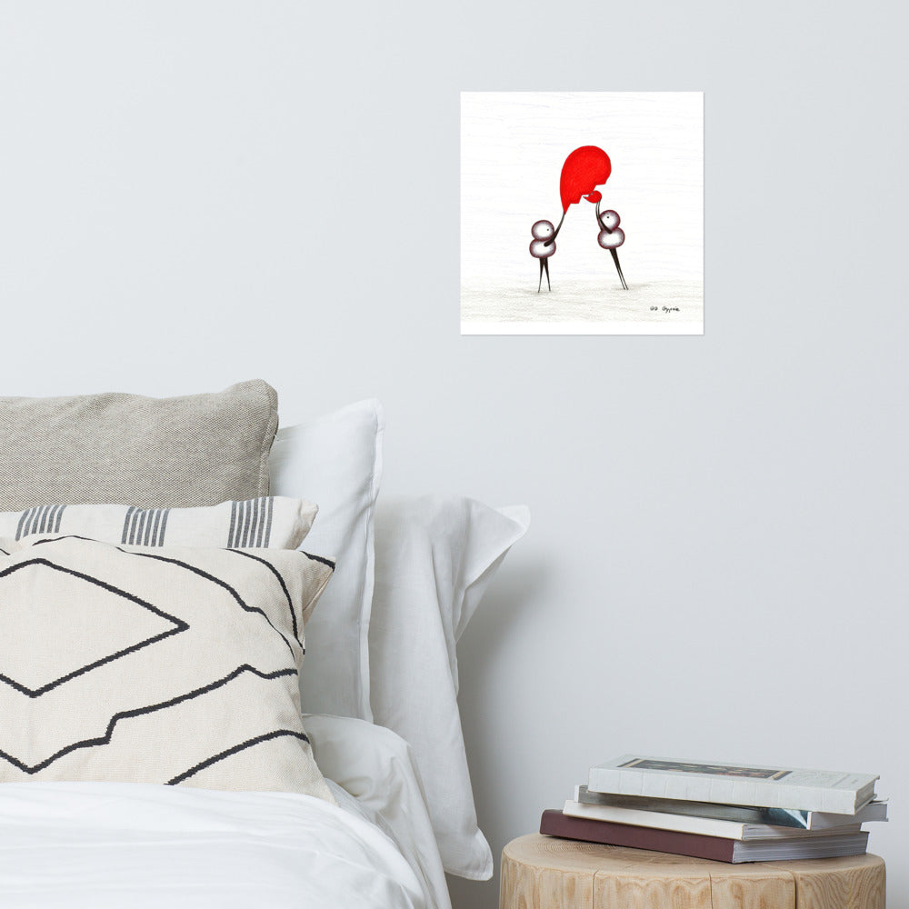 Two-Piece Heart - Matte Poster Print