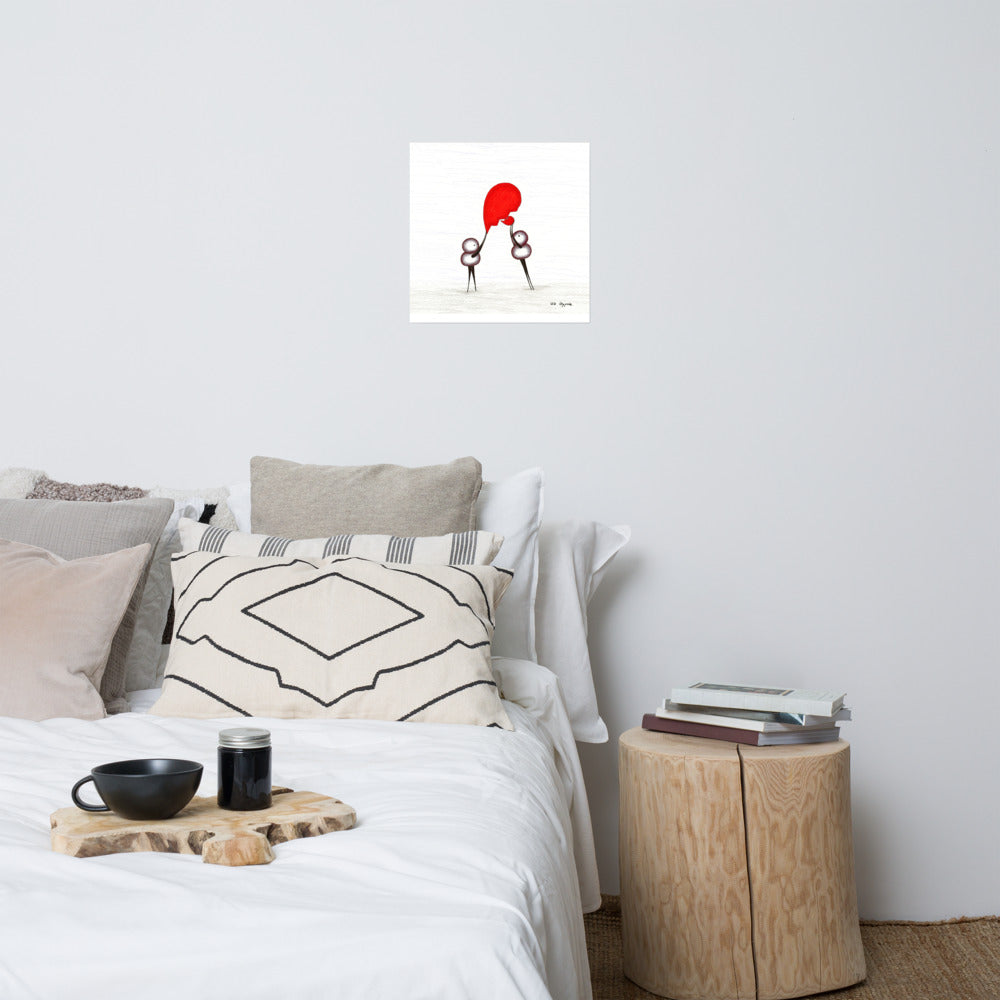 Two-Piece Heart - Matte Poster Print