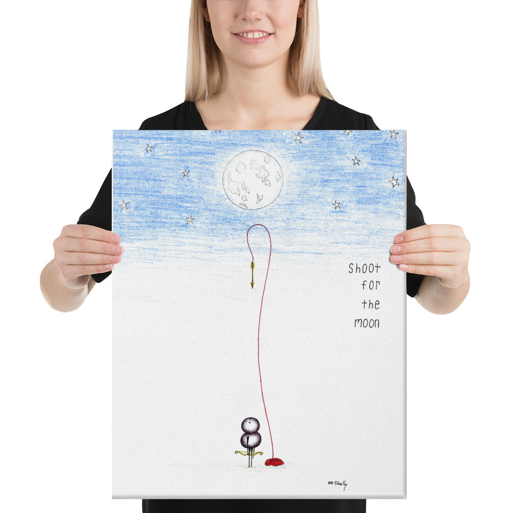 Shoot for the Moon - Canvas Prints