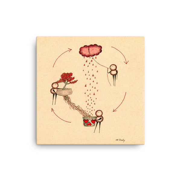 Love Cycle - Premium Canvas Print